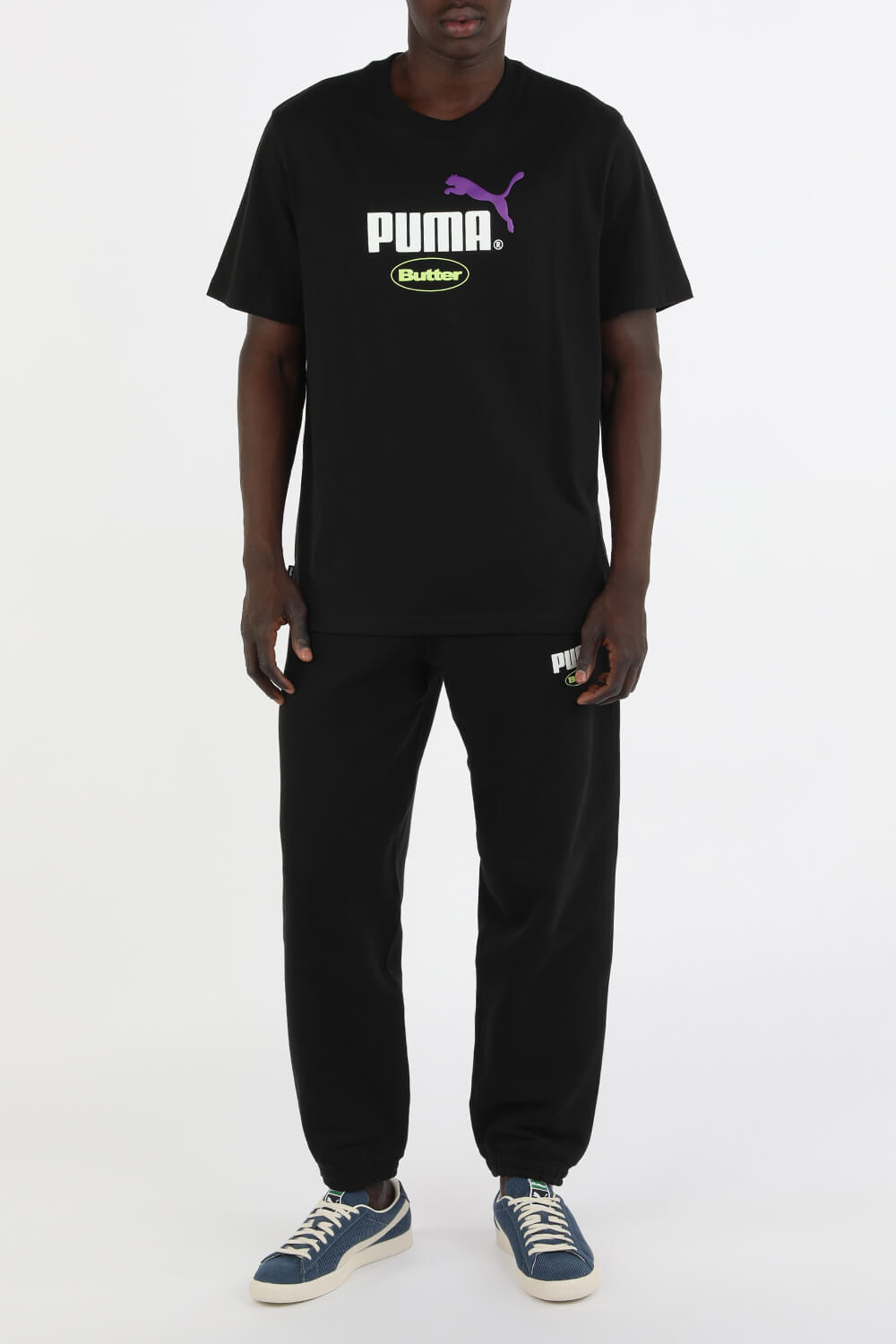 פומה X באטר גודס חולצת טי צהובה עם לוגו בצבע שחור